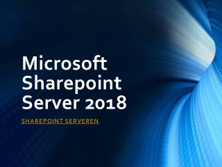 Microsoft sharepoint server 2018