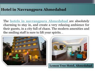 Hotel in Navrangpura Ahmedabad