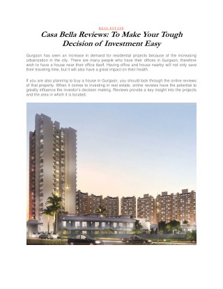 Casa Bella Reviews: To Make Your Tough Decision of Investment Easy