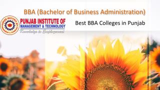 Best BBA College in Punjab - PIMT College