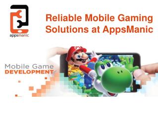 Mobile Game Development Company | AppsManic