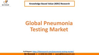 Pneumonia Testing Market Size and Share