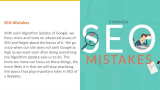 5 SEO Mistakes to Avoid