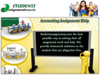 Accounting Homework Help