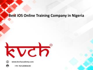 Best iOS Online Training Company in Nigeria