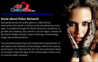 Know about Poker Network