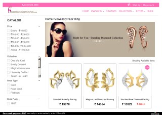 Gold earring online shopping