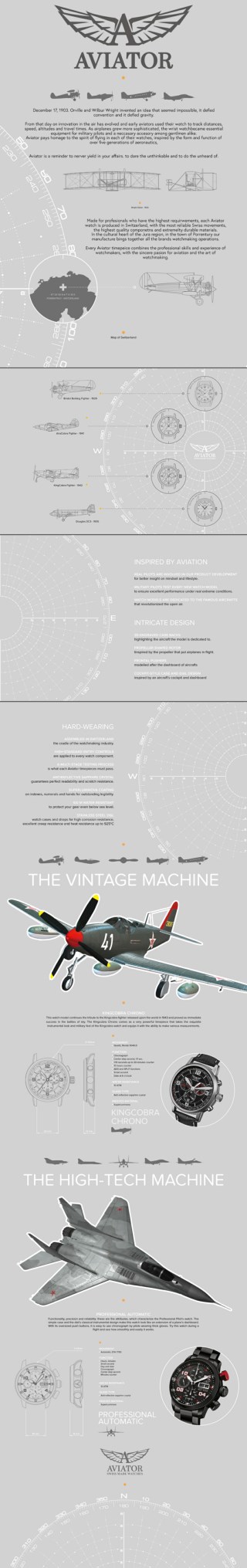 Aviator Watches Infographic