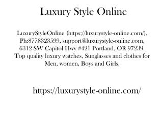 LuxuryStyle 6312 SW Capitol Hwy 421 Portland