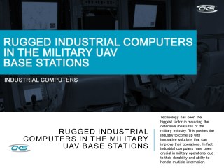 Rugged Industrial Computers in the Military UAV Base Stations