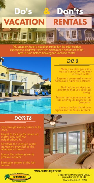 Do's & Dont's Vacation Rentals