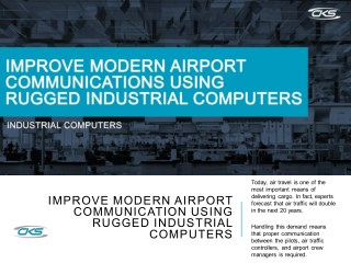 Improve Modern Airport Communication Using Rugged Industrial Computers