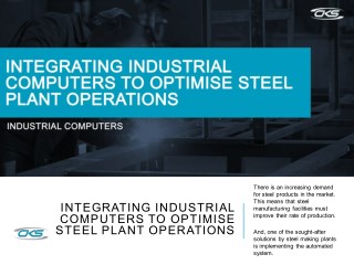 Integrating Industrial Computers to Optimise Steel Plant Operations