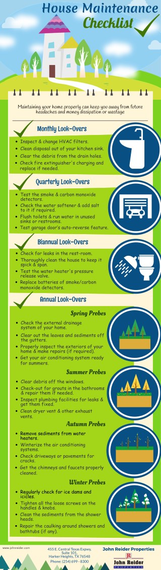 House Maintenance Checklist