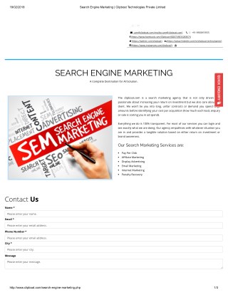 SEARCH ENGINE MARKETING