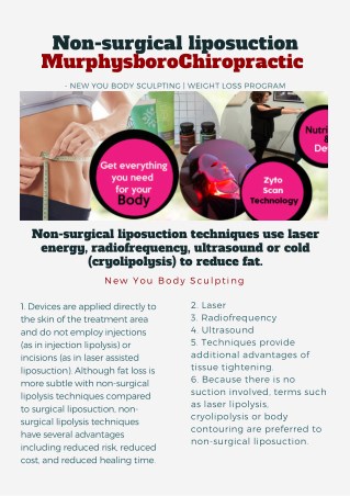 Non-surgical liposuction MurphysboroChiropractic - New You Body Sculpting | weight loss program