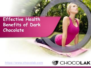 Effective Health Benefits of Dark Chocolate