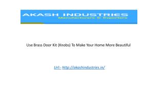 Use Brass Door Kit (Knobs) To Make Your Home More Beautiful