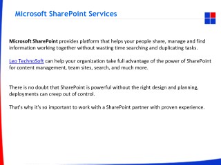 Microsoft SharePoint Services