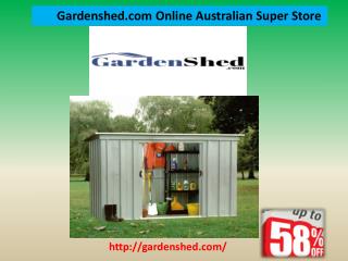 Shop Garden Sheds, Timber Sheds Online.