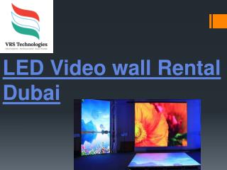 LED Video wall rental Dubai