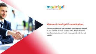 Tender Proposal Format - Madrigal Communications