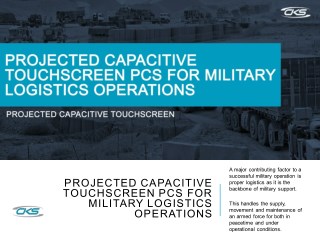 Projected Capacitive Touchscreen PCs for Military Logistics Operations