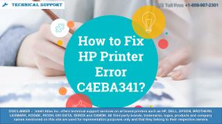 How to Fix HP Printer Error Message C4eba341