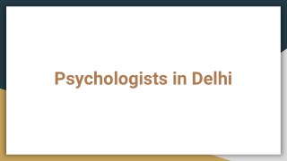 Psychologist in Delhi - Book Instant Appointment, Consult Online, View Fees, Feedbacks | Lybrate