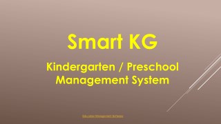 PreSchool Management Software| Best Kindergarten Management Software