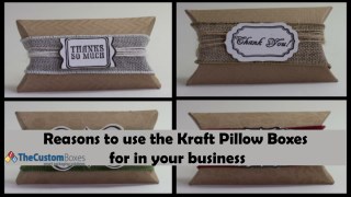 Reasons to use the Kraft Pillow Boxes for in your business