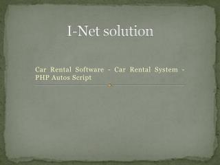 Car Rental Software- Car Rental System