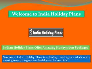 Luxury Private Tours India, Honeymoon Packages in India