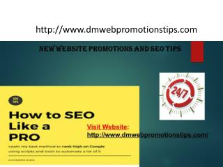 Top 15 Most Popular SEO Websites | DM Web Promotions Tips