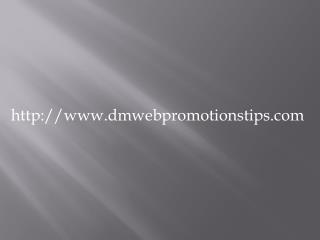 New Website Promotion | DM Web Promotions Tips