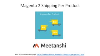 Magento 2 Shipping Per Product