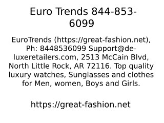 EuroTrends 844-853-6099