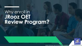 Why Enroll in JRooz OET Review Program