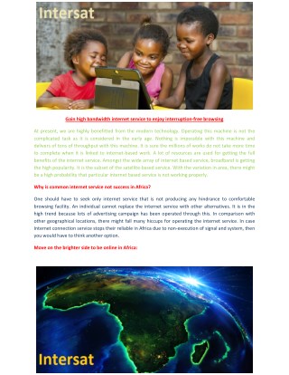 Internet in Africa