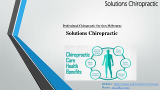 Professional Chiropractic Services Melbourne