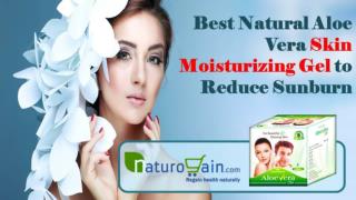 Best Natural Aloe Vera Skin Moisturizing Gel to Reduce Sunburn