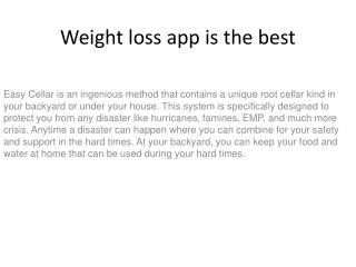 weight loss app is the best