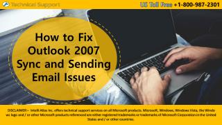 How to Fix Outlook 2007 Sync and Sending Email Issues