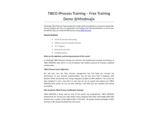 TIBCO IProcess Training - Online Certification