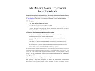 Data Modeling Training - Online Certification Course