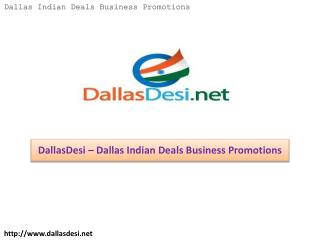 DallasDesi â€“ Dallas Indian Deals Business Promotions
