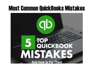 QB Recovery - Most Common QuickBooks Mistakes
