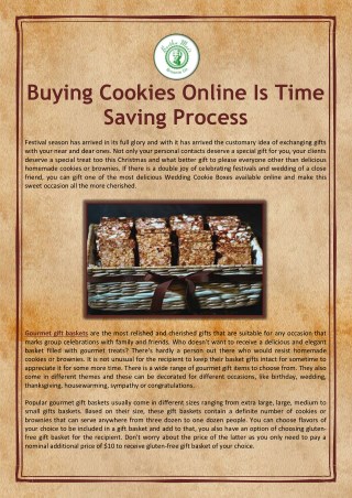 Buying Cookies Online Is Time Saving Process