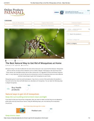 The Best Natural Way to Get Rid of Mosquitoes at Home - Baba Ramdev