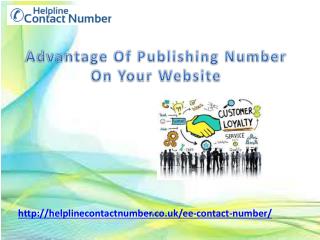 Advantage Of Publishing Number On Your Website